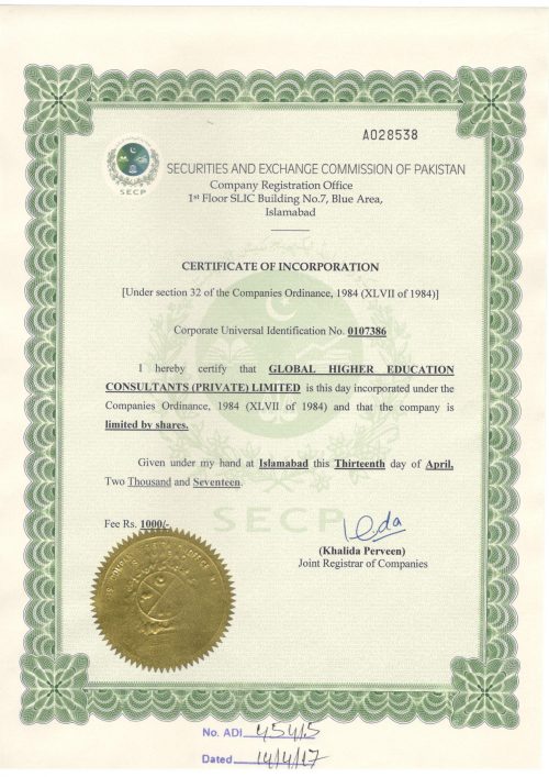 Company Registration In Pakistan - OLY.com.PK - NTN And Company ...